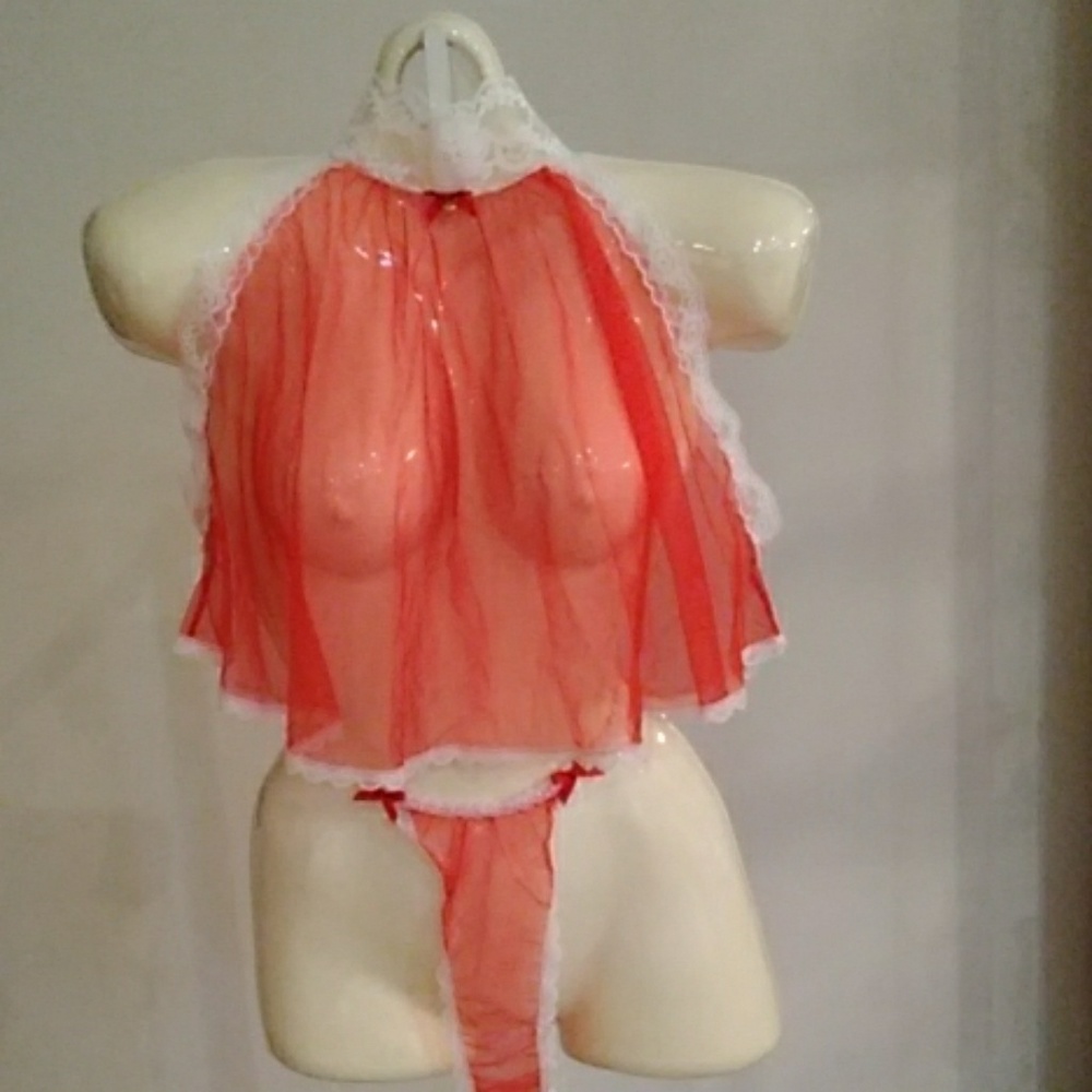 Sharron Leslie cami and thong